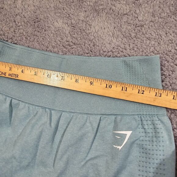 GYMSHARK Vital Seamless 2.0 Leggings Light Teal B1A2B Womens Size L - Picture 4 of 10